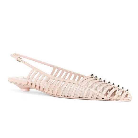 VALENTINO GARAVANI Rockstud Wispy Ballerina Flats in Rose Cannelle 40 With box - Picture 13 of 16